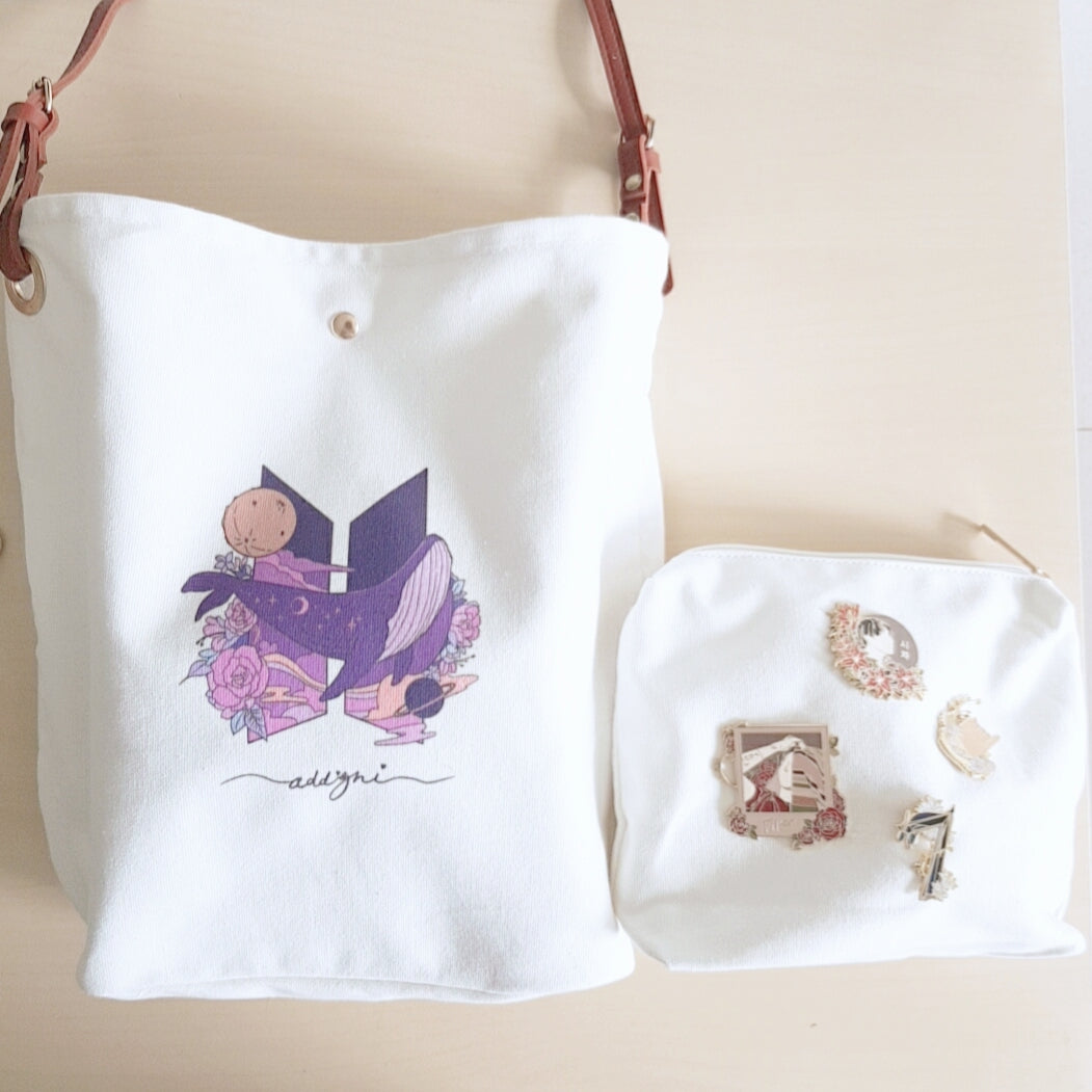 Jimin Pink hanbok doll + Eternal Bag