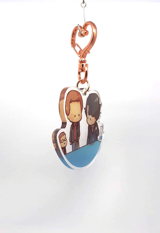 Sherlock & John Keychain