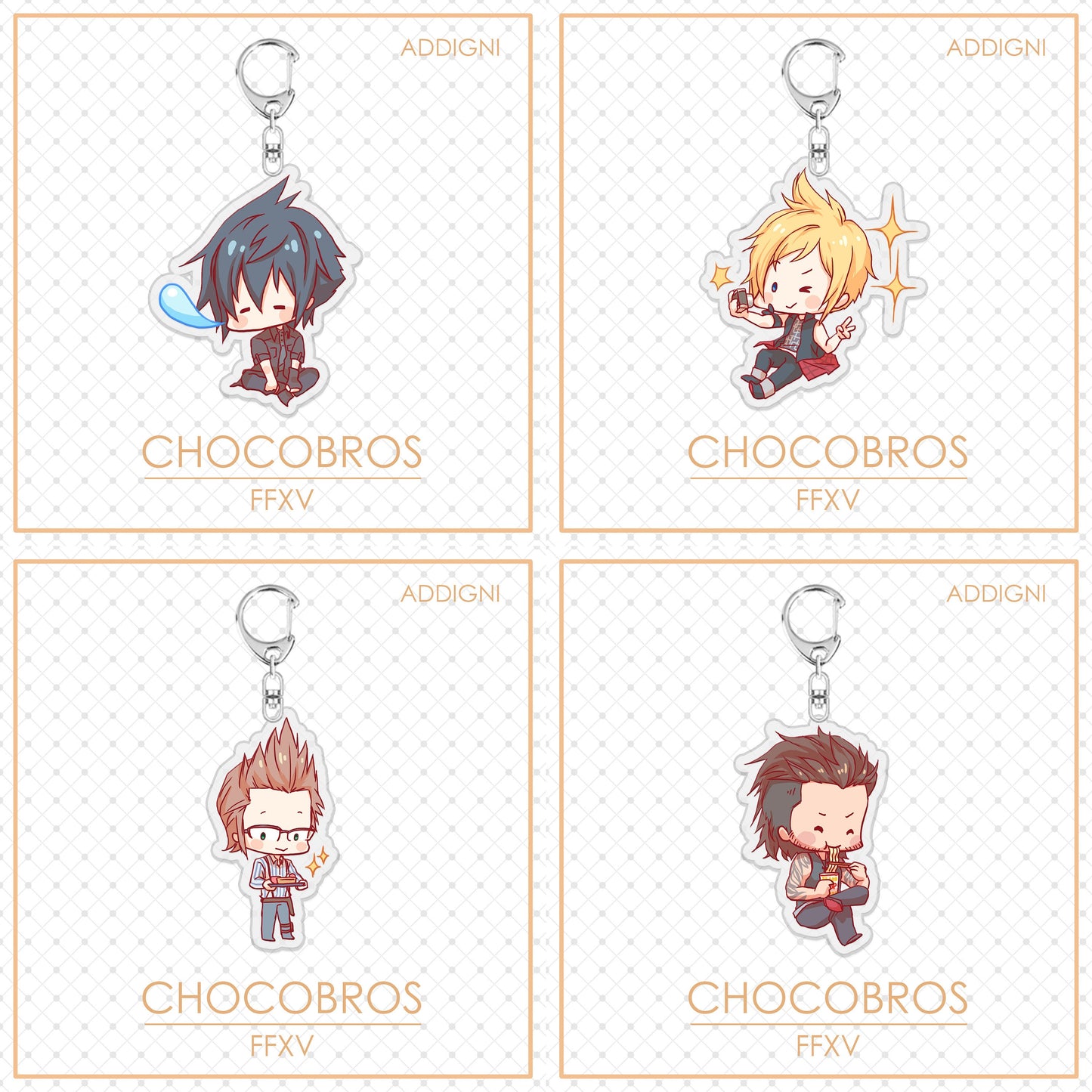 Final Fantasy Acrylic Keychain (Random)