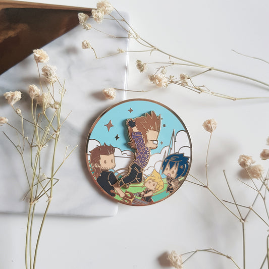 Spinning Backflip Ignis FFXV Enamel Pin