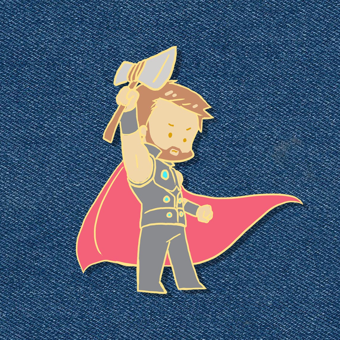 God of Thunder pin