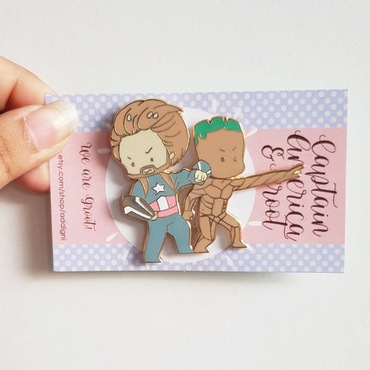 Steve & Groot Pin