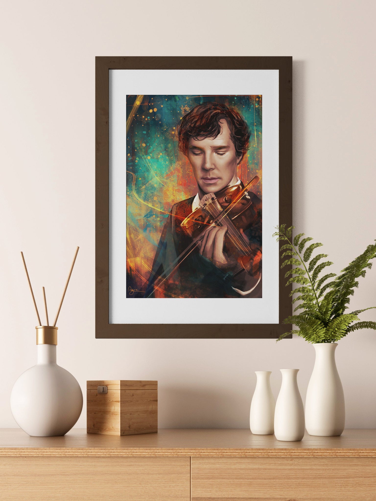 Sherlock's Violin Print