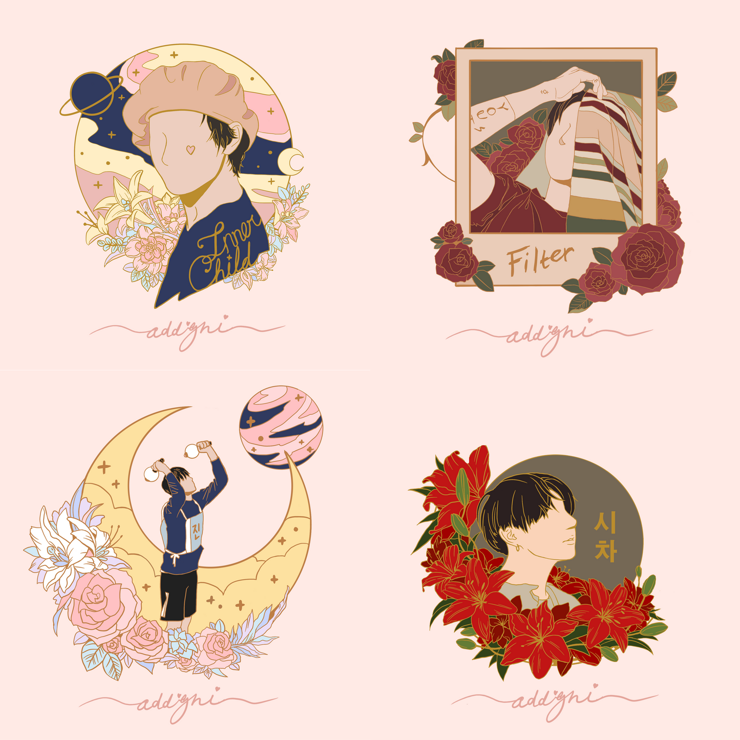 Mots:7 Vocal Line Pin Set